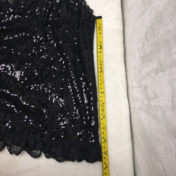 Victoria’s Secret The Lacie Black sequined Top - Picture 4 of 8